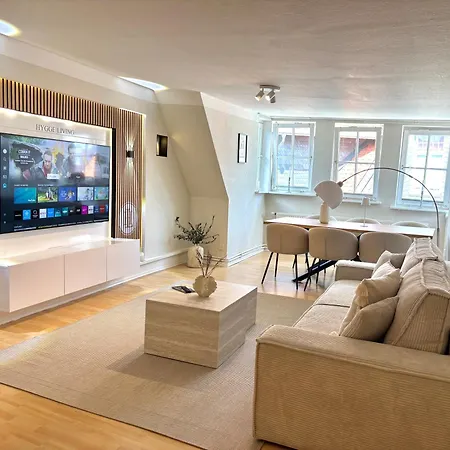 Apartment Hyggeliving - 94 Qm - Blick Auf Marktkirche - 65 Zoll Tv - Hunde - Neu